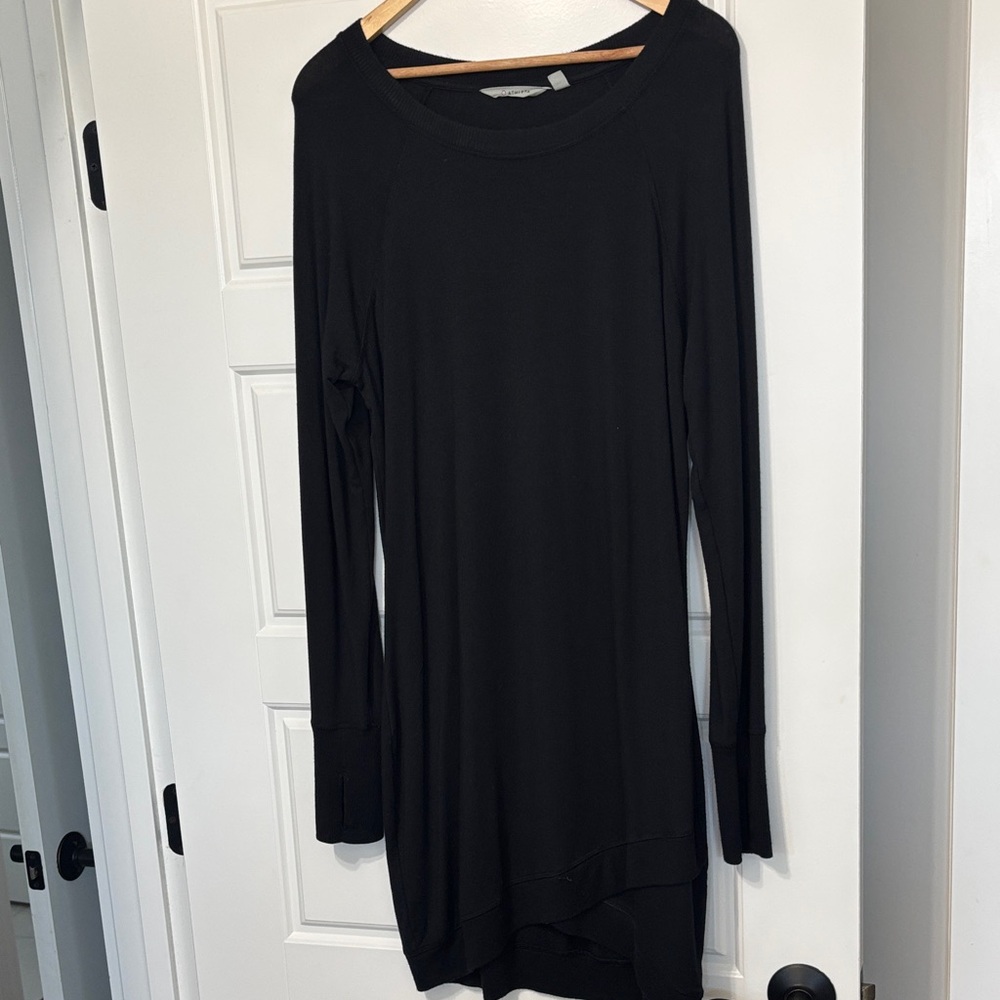Athleta Black Crew Neck Top